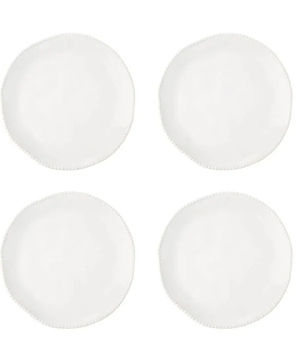 Kitchen | Home Accessories | Home | Home Joe Browns Set of 4 Organic Beaded Dinner Plates White