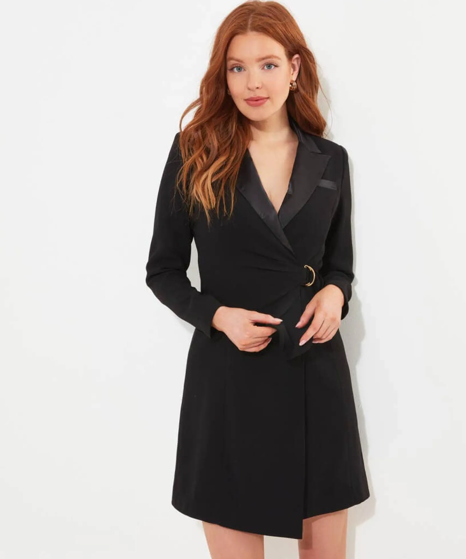 sexy_tuxedo_wrap_dress_0.webp Shop Women's Collection | Party Dresses | Dresses | Sale Dresses | Top Picks | Top Picks | Women's | Women's Joe Browns Sexy Tuxedo Wrap Dress Black