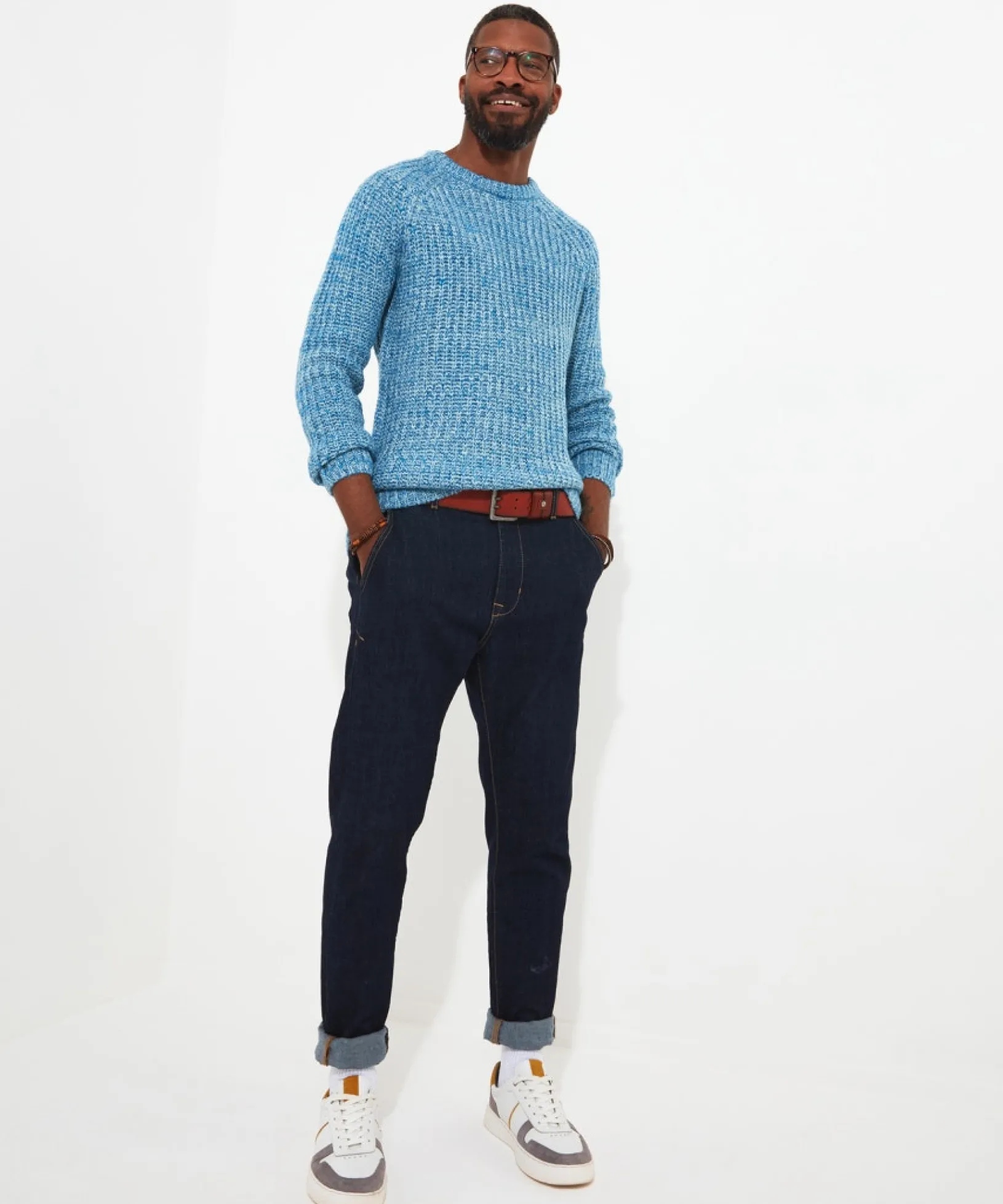 shore_crew_knit_2-1.webp Shop Men's Collection | Knitwear & Jumpers | Top Picks | Men,s Joe Browns Shore Crew Knit Blue / Purple / Pink / Orange