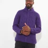 Shop Men's Collection | Knitwear & Jumpers | Sale Knitwear & Jumpers | Top Picks | Men,s | Men,s Joe Browns Shore Zip Through Knit Purple