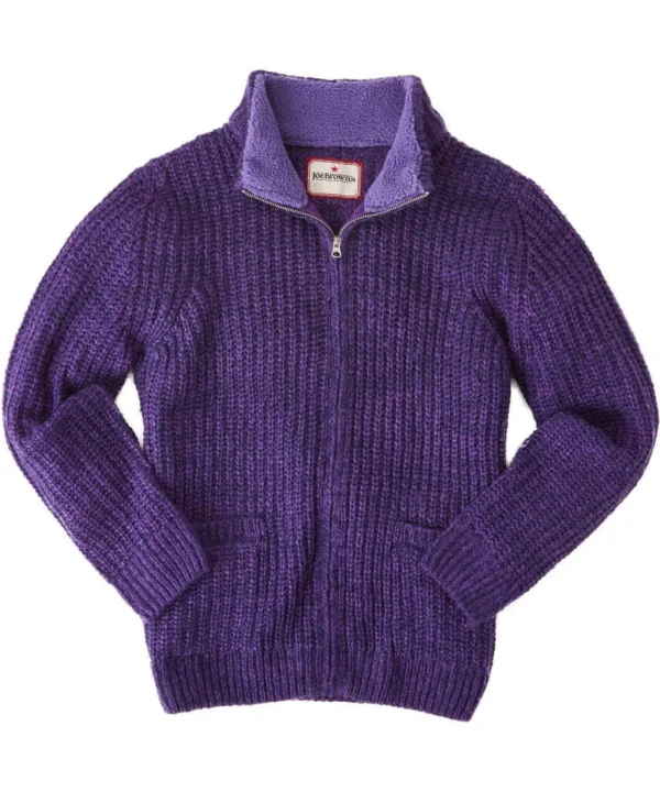 Shop Men's Collection | Knitwear & Jumpers | Sale Knitwear & Jumpers | Top Picks | Men，s | Men，s Joe Browns Shore Zip Through Knit Purple