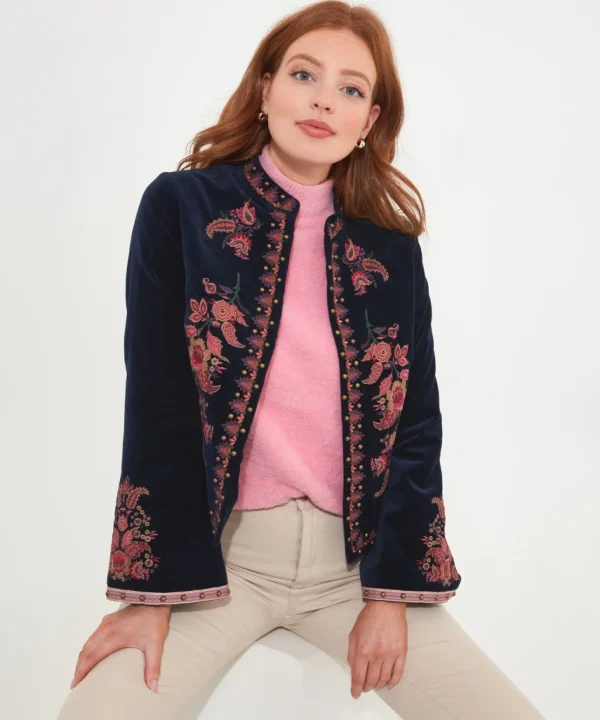 Shop Women's Collection | Coats & Jackets | Shop Blazers | Sale Coats & Jacket | Top Picks | Women's | Women's | Women's Joe Browns Simply Stunning Embroidered Boutique Jacket Navy