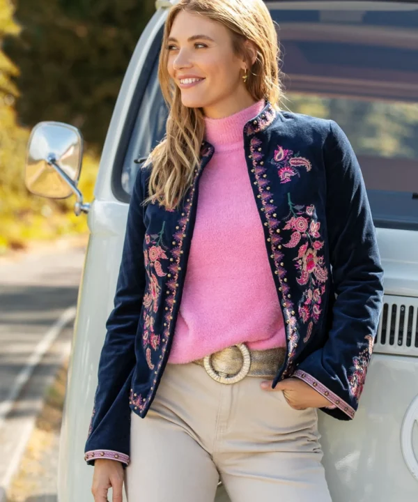 Shop Women's Collection | Coats & Jackets | Shop Blazers | Sale Coats & Jacket | Top Picks | Women's | Women's | Women's Joe Browns Simply Stunning Embroidered Boutique Jacket Navy