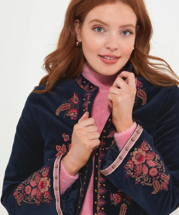 Shop Women's Collection | Coats & Jackets | Shop Blazers | Sale Coats & Jacket | Top Picks | Women's | Women's | Women's Joe Browns Simply Stunning Embroidered Boutique Jacket Navy