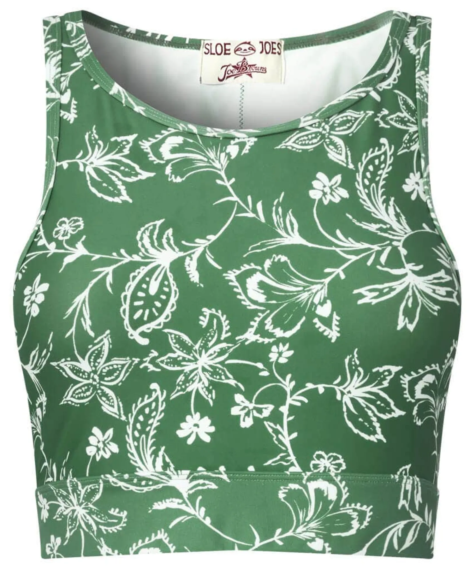 sloe_joes_crop_yoga_top_1.webp Sale Pyjamas & Loungewear | Women's Joe Browns Sloe Joes Crop Yoga Top Green