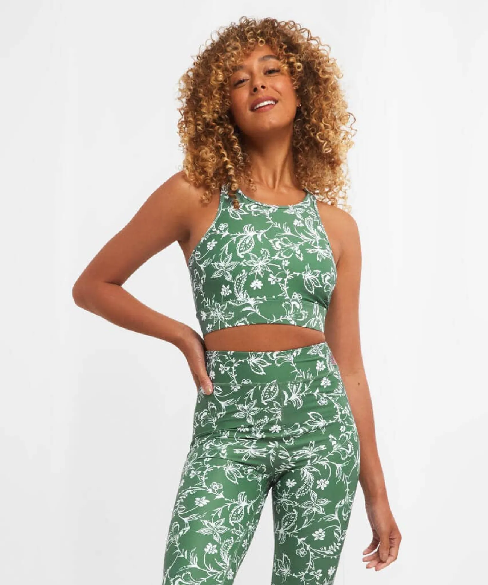 sloe_joes_crop_yoga_top_3.webp Sale Pyjamas & Loungewear | Women's Joe Browns Sloe Joes Crop Yoga Top Green