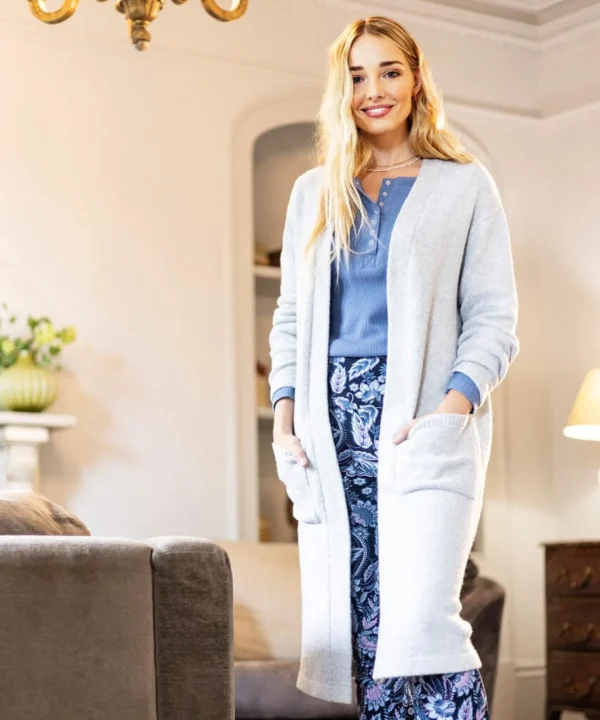 Pyjamas & Loungewear | Gifts | Cardigans & Coatigans | Women's | Women's | Top Picks Joe Browns Sloe Joes Longline Cardigan Grey
