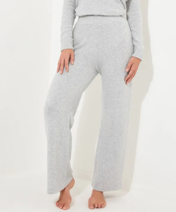 Pyjamas & Loungewear | Gifts | Jeans & Trousers | Women's | Women's | Women's Joe Browns Sloe Joes Wide Leg Knitted Trousers Grey