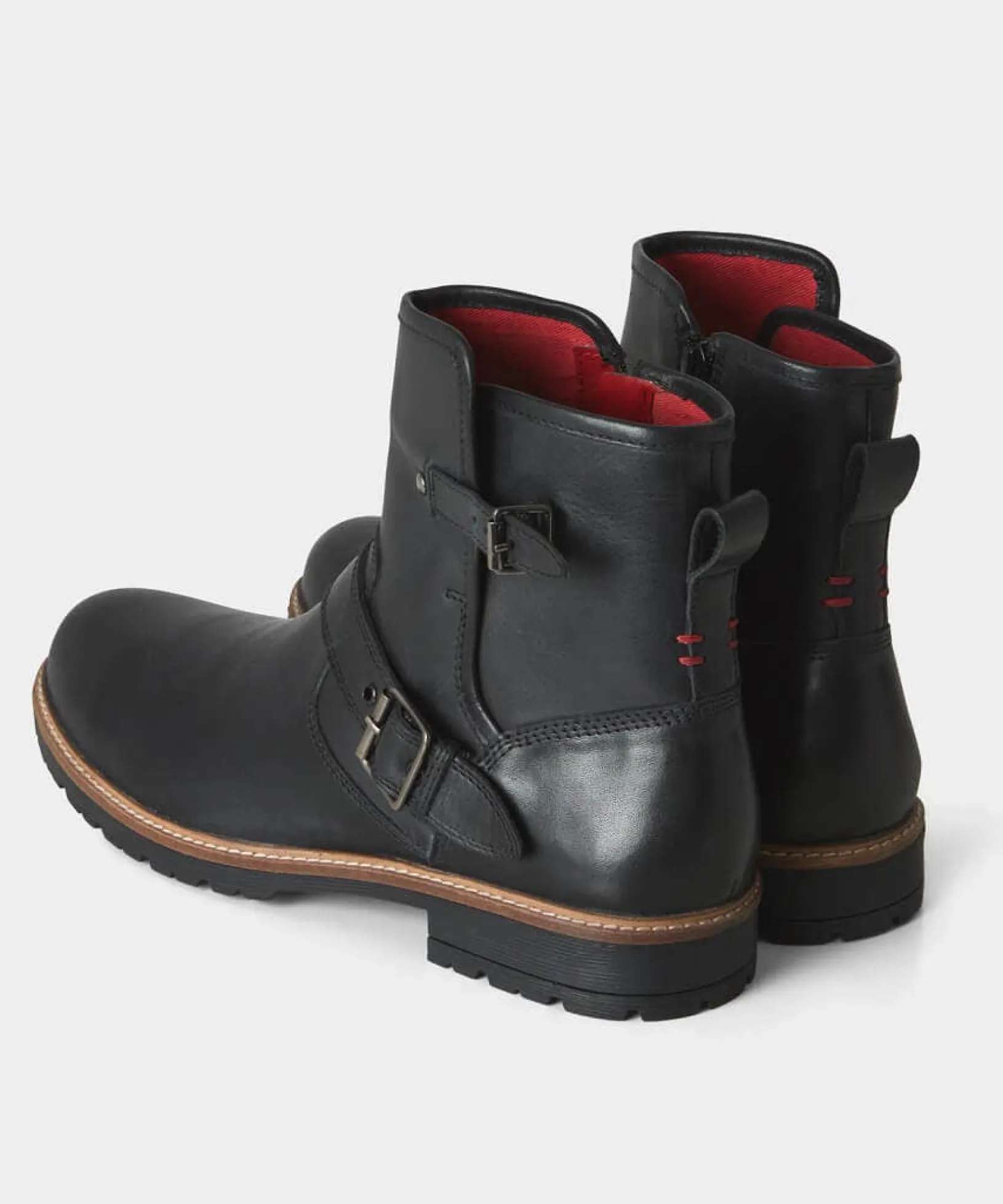 snake_pass_leather_biker__5.webp Boots | Men's Partywear | Boots & Shoes | Top Picks | Top Picks | Men,s Joe Browns Snake Pass Leather Biker Boots Black / Tan