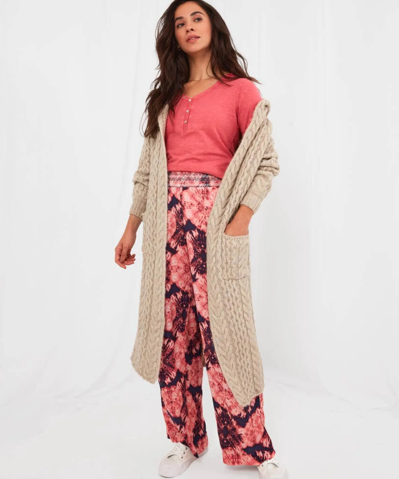 snuggle_chunky_knit_cardi_2.webp Pyjamas & Loungewear | Cardigans & Coatigans | Sale Pyjamas & Loungewear | Sale Tops, Tunics & Blouses | Women's | Top Picks | Women's | Women's Joe Browns Snuggle Chunky Knit Cardigan Natural