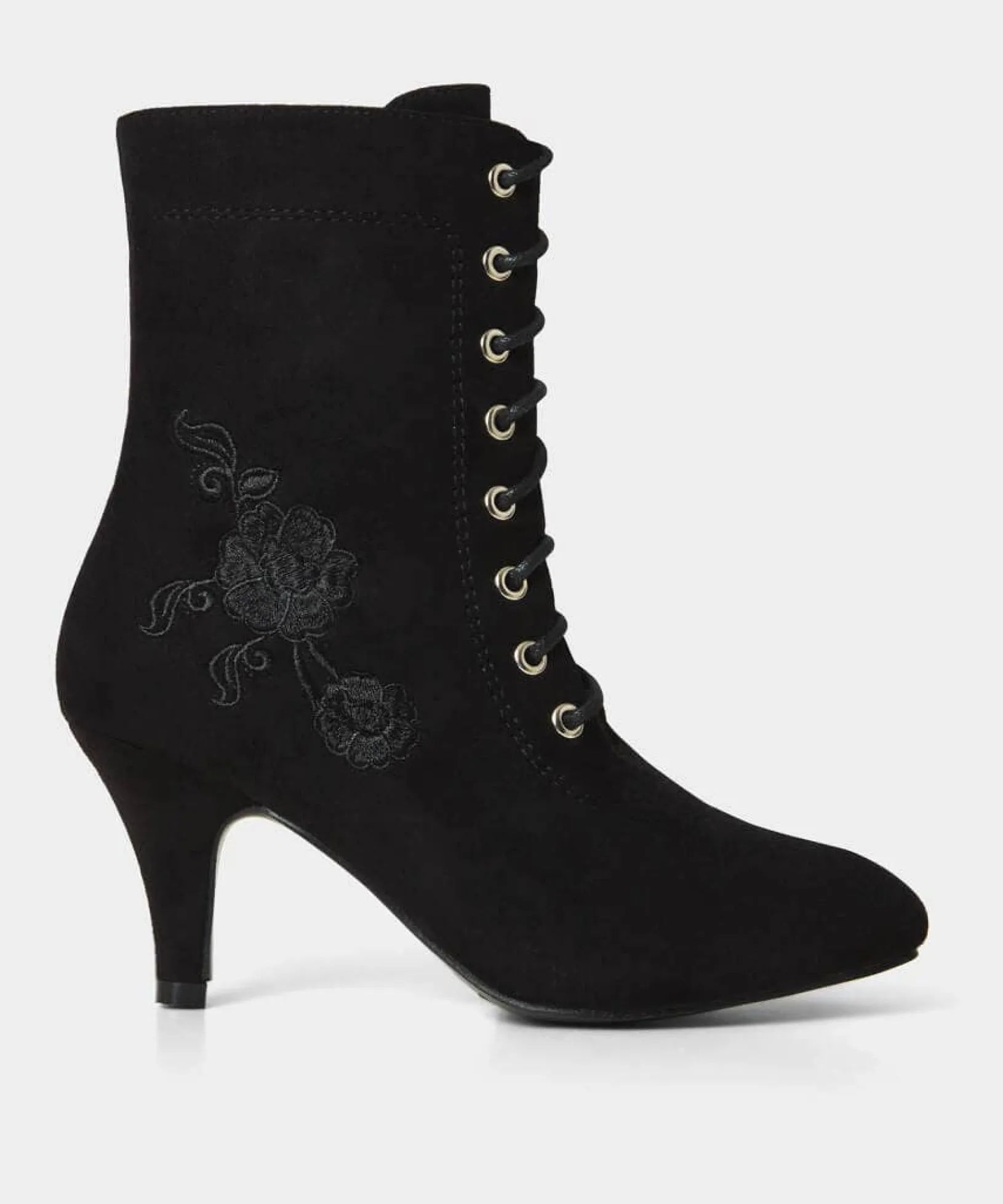 so_enchanting_embroidered_0.webp Boots & Shoes | Women's Joe Browns So Enchanting Embroidered Boots Black