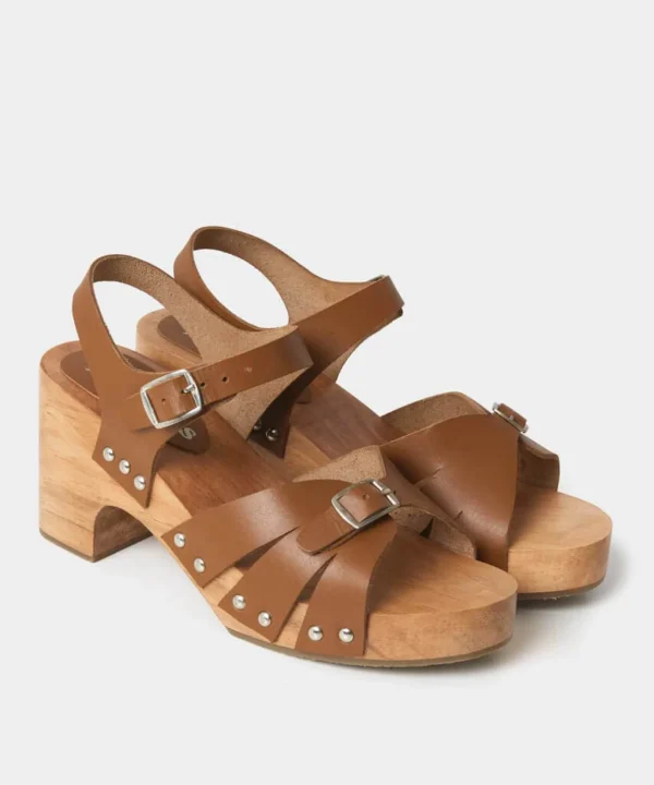 Sale Boots & Shoes | Women's Joe Browns Sollar Bay Leather Clog Shoe Tan