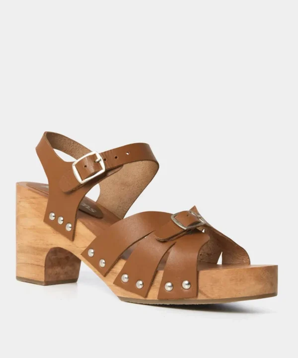 Sale Boots & Shoes | Women's Joe Browns Sollar Bay Leather Clog Shoe Tan