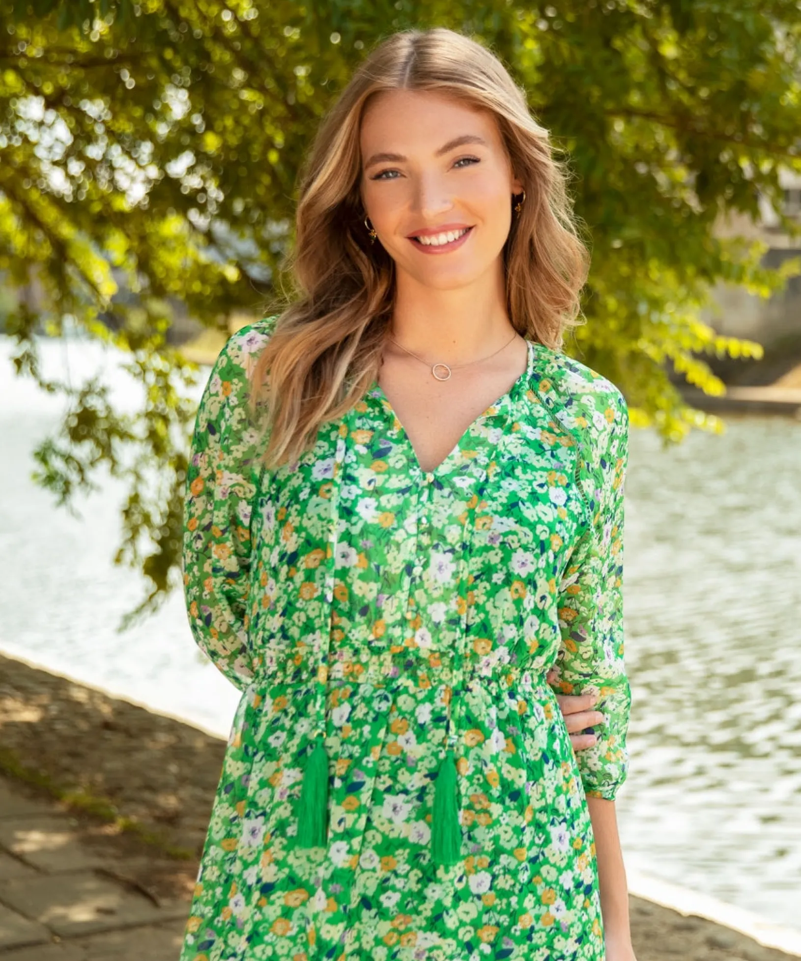 spring_greens_dress_6.webp Maxi Dresses | Dresses | Sale Dresses | Top Picks | Women's | Women's Joe Browns Spring s Dress Green