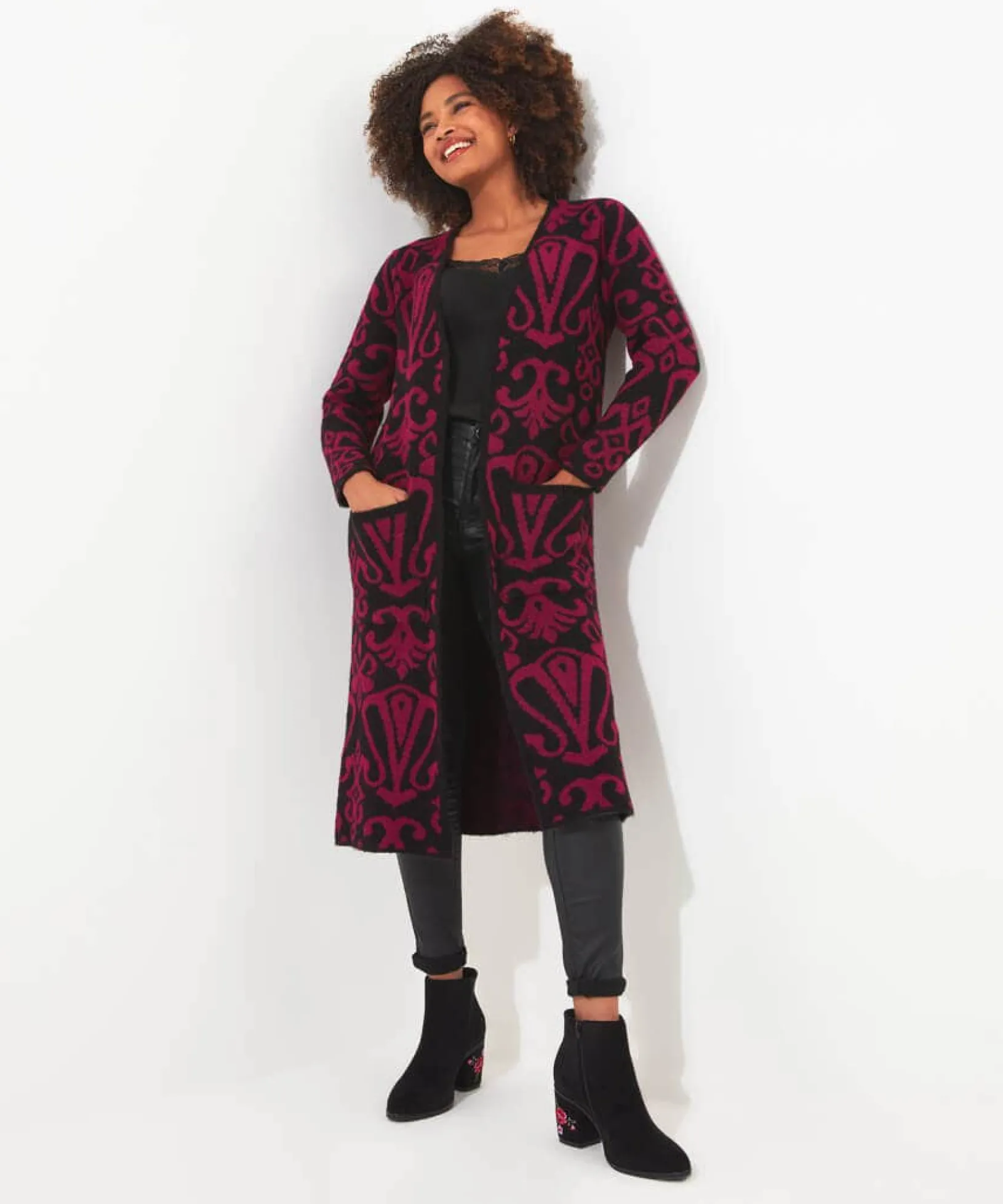 stand_out_from_the_crowd__0-1.webp Shop Women's Collection | Occasion Outfits | Gifts | Cardigans & Coatigans | Sale Knitwear & Jumpers | Top Picks | Top Picks | Women's | Top Picks | Women's Joe Browns Stand Out From the Crowd Coatigan Black