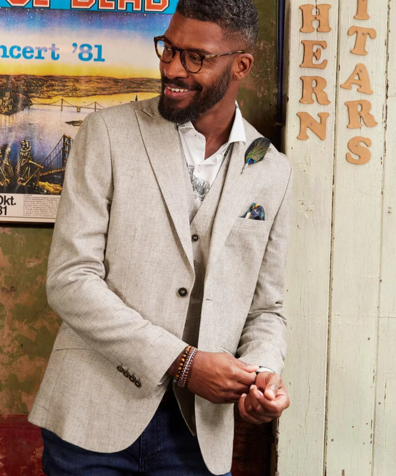 stand_out_summer_blazer_5.webp Sale Blazers | Sale Coats & Jacket | Men,s | Men,s Joe Browns Stand Out Summer Blazer Oatmeal