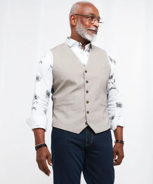 Sale Coats & Jacket | Men，s Joe Browns Stand Out Summer Waistcoat Oatmeal