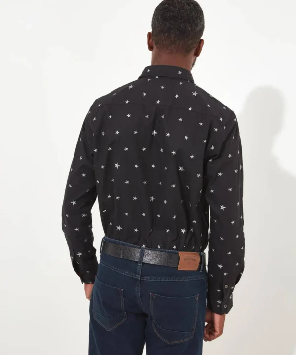 Shop Men's Collection | Men's Partywear | Gifts | Shirts | Sale Shirts | Top Picks | Top Picks | Men,s | Men,s | Men,s Joe Browns Star Embroidered Shirt Black
