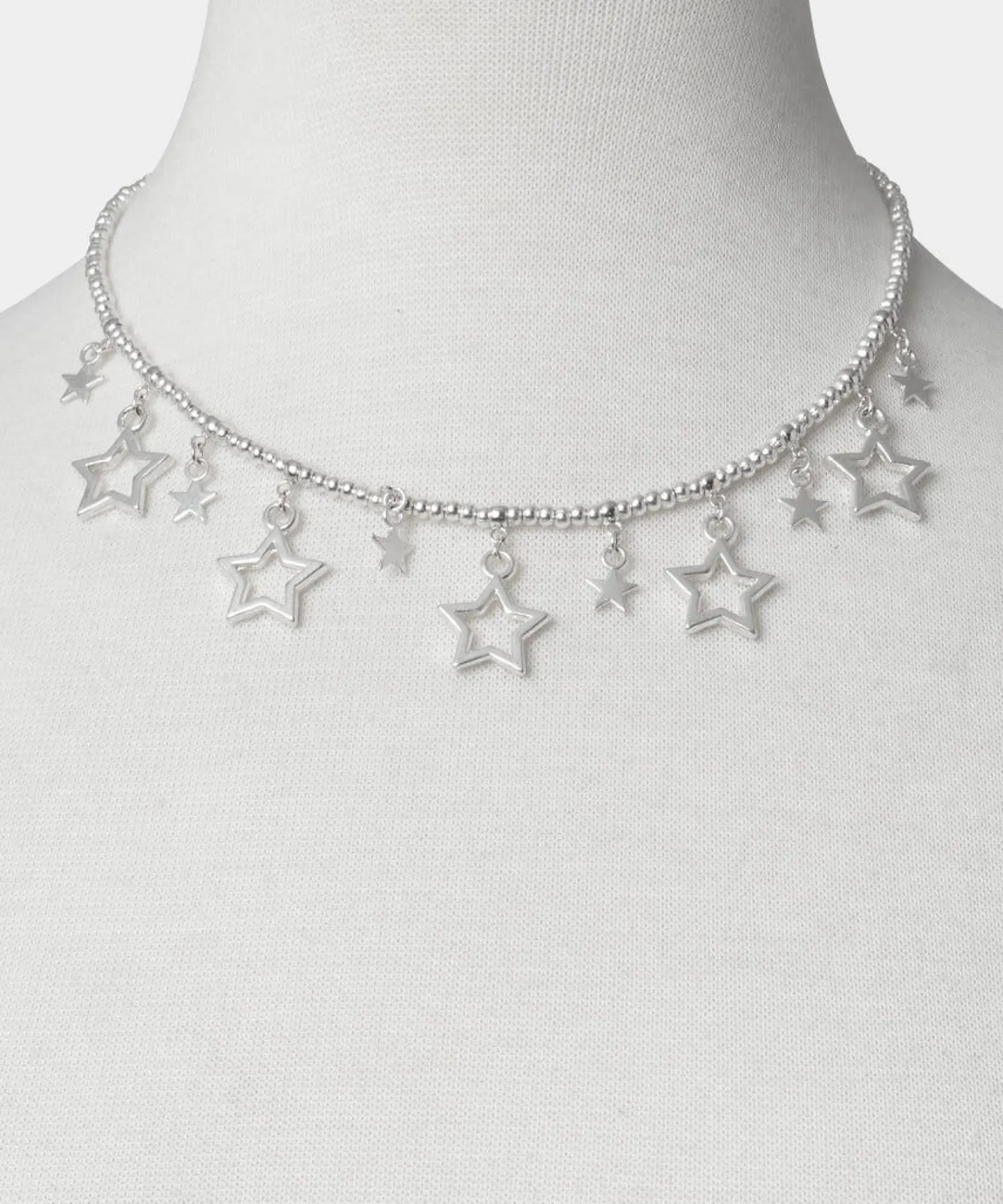 star_gazer_silver_plate_n_0.webp Gifts | Accessories & Jewellery | Women's | Women's Joe Browns Star Gazer Plate Necklace Silver