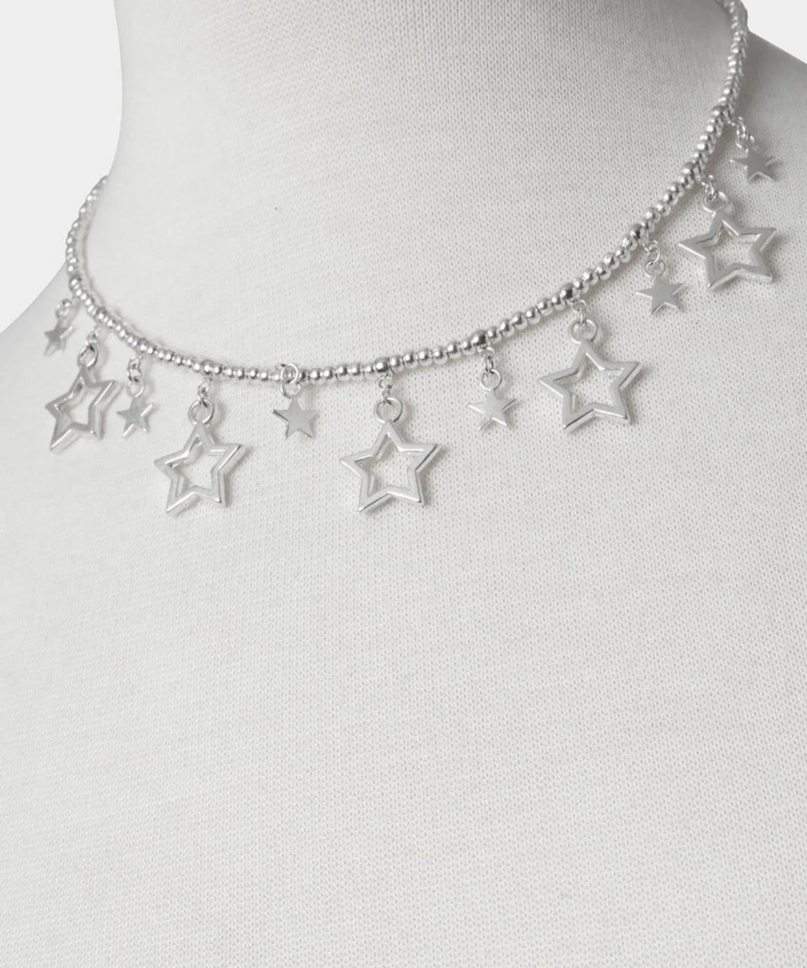 star_gazer_silver_plate_n_1.webp Gifts | Accessories & Jewellery | Women's | Women's Joe Browns Star Gazer Plate Necklace Silver