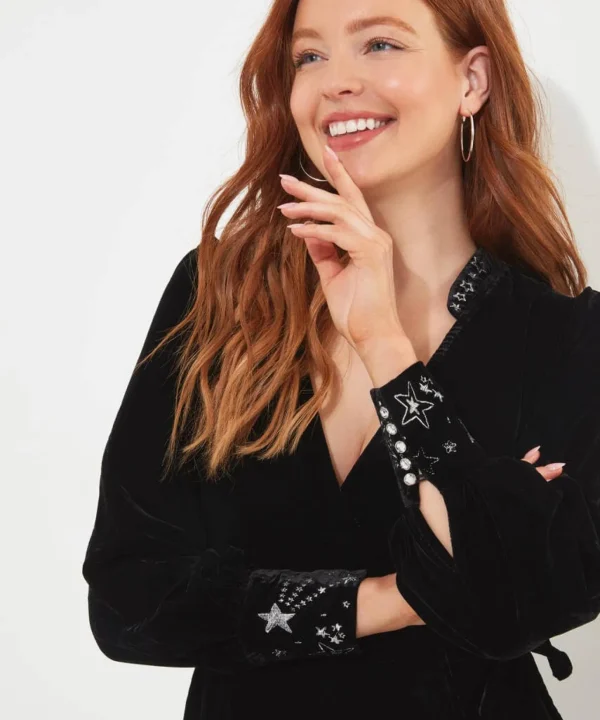 Shop Women's Collection | Velvet & Devor茅 Dresses | Party Dresses | Occasion Outfits | Dresses | Sale Dresses | Top Picks | Top Picks | Top Picks | Top Picks | Women's | Women's Joe Browns Starlight Velvet Dress Black