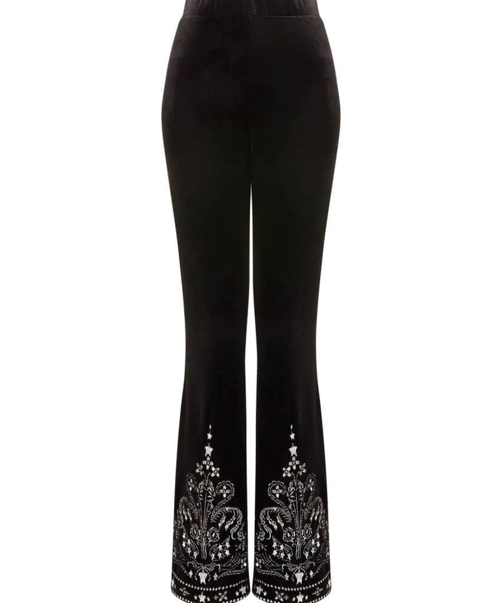 starlight_velvet_trousers_1.webp Shop Women's Collection | Occasion Outfits | Jeans & Trousers | Sale Jeans & Trousers | Top Picks | Top Picks | Women's | Women's Joe Browns Starlight Velvet Trousers Black