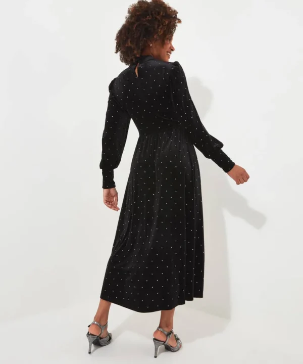 Shop Women's Collection | Velvet & Devor茅 Dresses | Party Dresses | Occasion Outfits | Dresses | Sale Dresses | Top Picks | Top Picks | Top Picks | Top Picks | Women's | Women's Joe Browns Starstruck Velour Dress Black