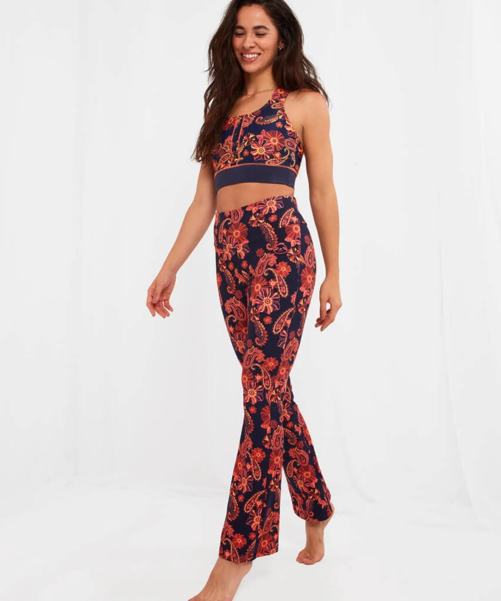 statement_floral_flares_6.webp Sale Pyjamas & Loungewear | Sale Jeans & Trousers | Women's | Women's Joe Browns Statement Floral Flares Multi