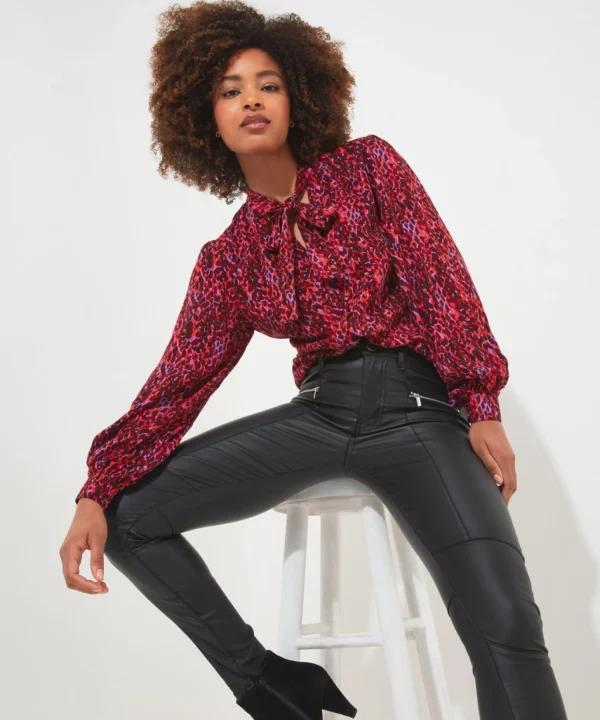 Shop Women's Collection | Tops, Tunics & Blouses | Sale Tops, Tunics & Blouses | Top Picks | Women's | Women's Joe Browns Statement Tie Neck Blouse Pink