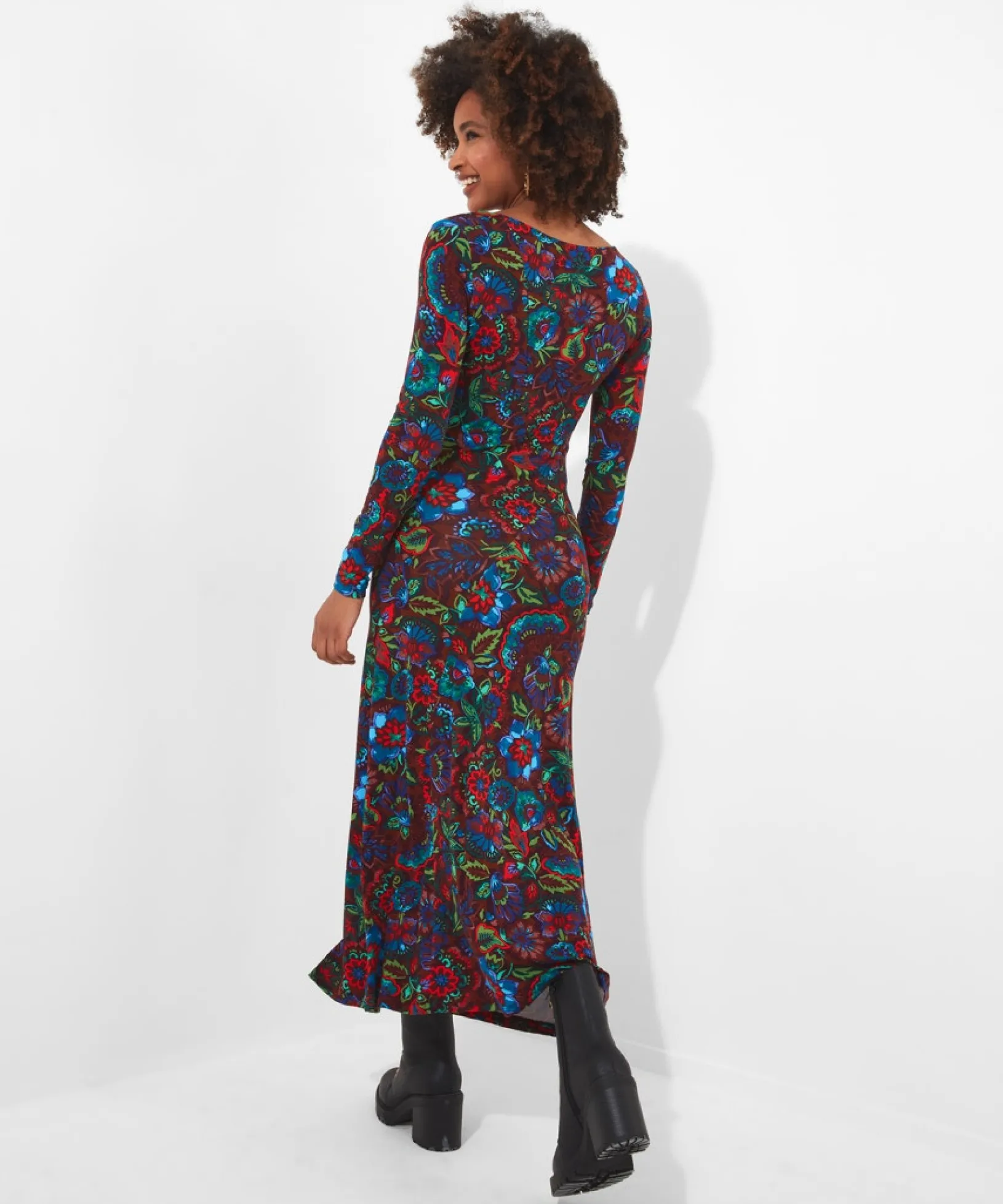 stella_asymmetric_dress_3.webp Shop Women's Collection | Maxi Dresses | Party Dresses | Dresses | Sale Dresses | Top Picks | Top Picks | Top Picks | Women's | Women's Joe Browns Stella Asymmetric Dress Multi