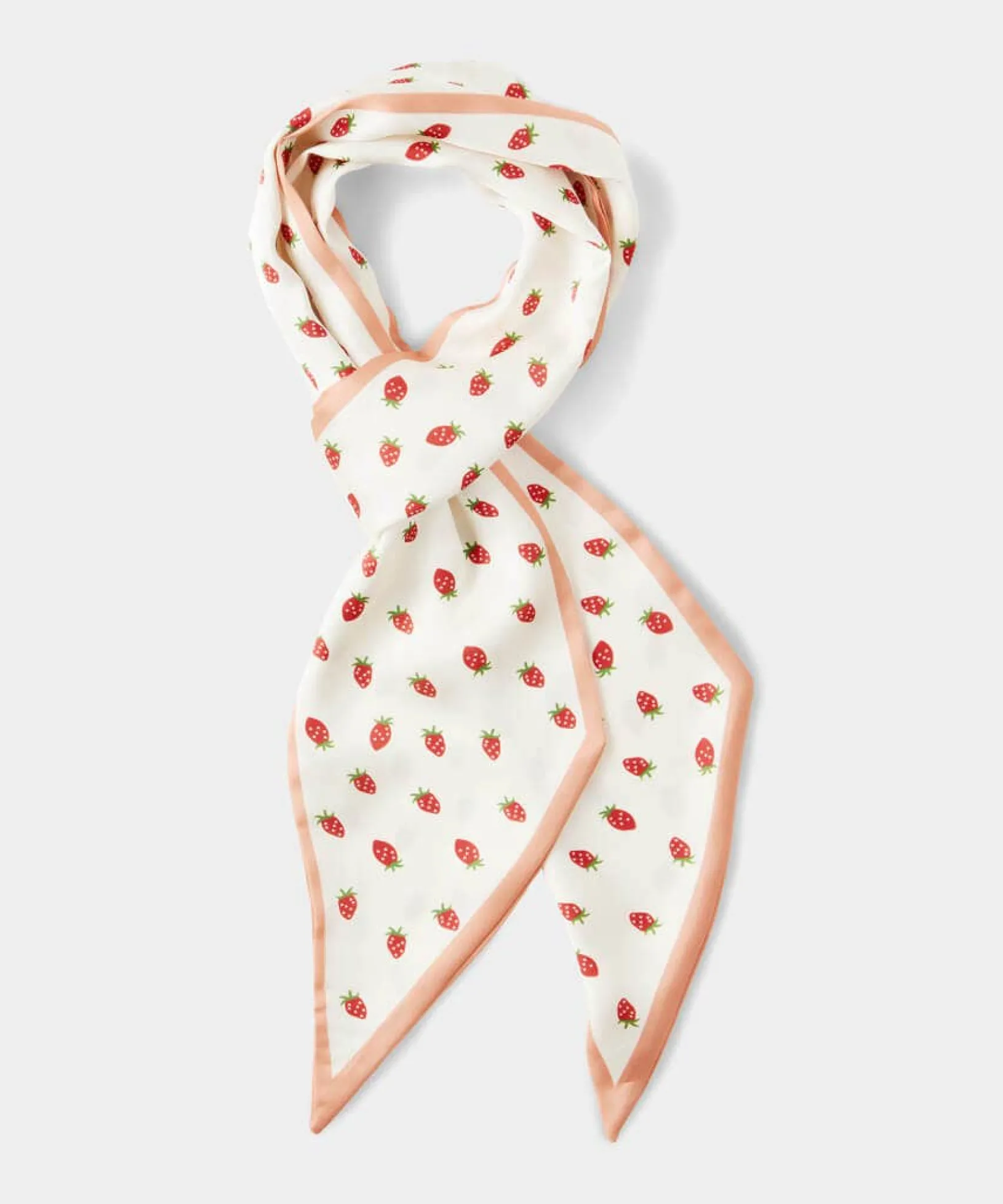 strawberry_silky_scarf_3.webp Sale Accessories & Jewellery | Women's Joe Browns Strawberry Silky Scarf Pink Multi