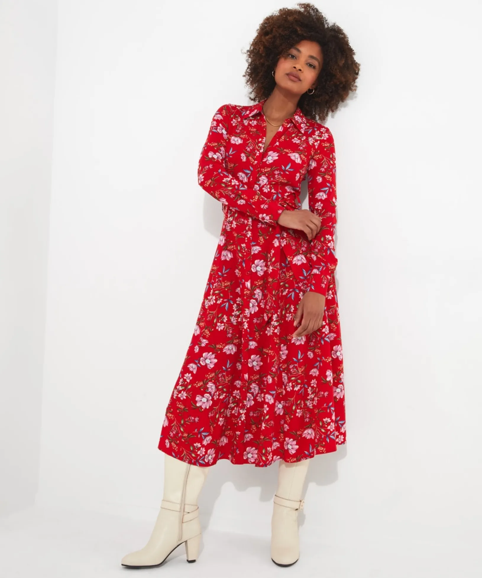 striking_shirt_dress_0.webp Shop Women's Collection | Vintage & Retro Dresses | Midi Dresses | Dresses | Sale Dresses | Top Picks | Top Picks | Top Picks | Women's | Women's Joe Browns Striking Shirt Dress Red