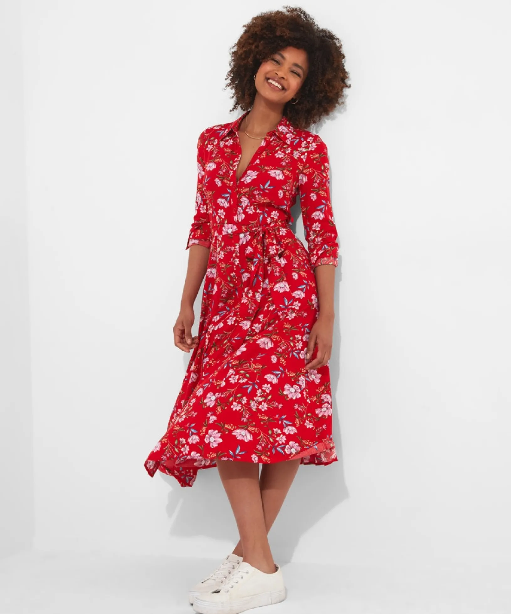 striking_shirt_dress_3.webp Shop Women's Collection | Vintage & Retro Dresses | Midi Dresses | Dresses | Sale Dresses | Top Picks | Top Picks | Top Picks | Women's | Women's Joe Browns Striking Shirt Dress Red