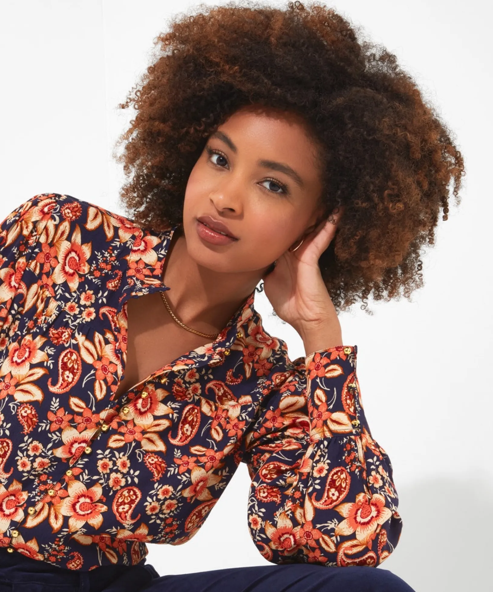 stunning_button_blouse_0.webp Shop Women's Collection | Tops, Tunics & Blouses | Sale Tops, Tunics & Blouses | Top Picks | Women's | Women's Joe Browns Stunning Button Blouse Multi