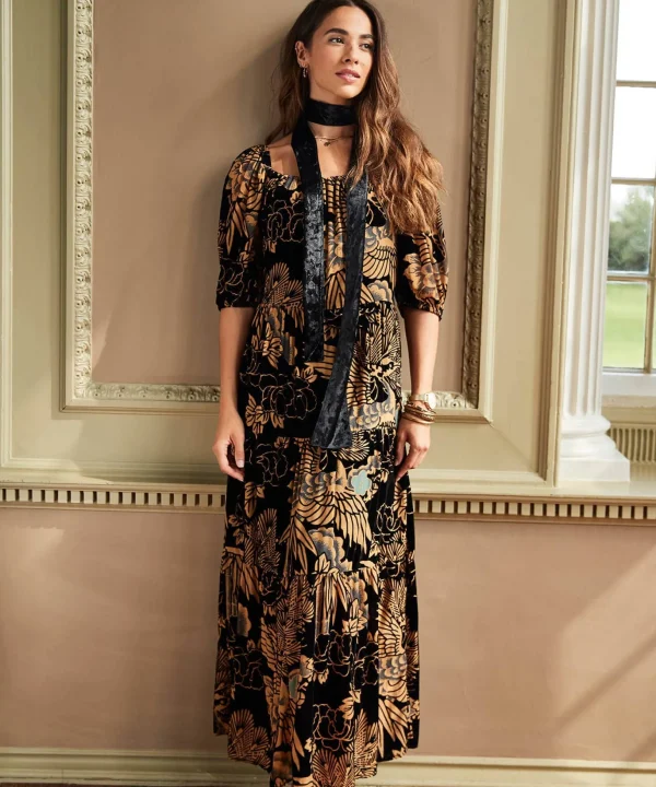 Sale Dresses | Women's Joe Browns Stunning Devore Dress Black
