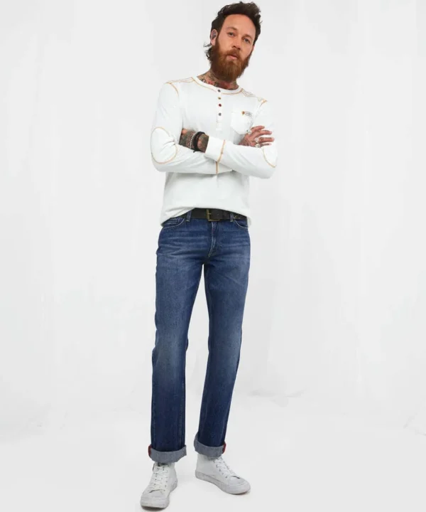 Straight Leg Jeans | Jeans & Trousers | Denim Styles | Sale Jeans & Trousers | Top Picks | Men，s | Men，s | Men，s Joe Browns Stylish Straight Jeans Mid Blue