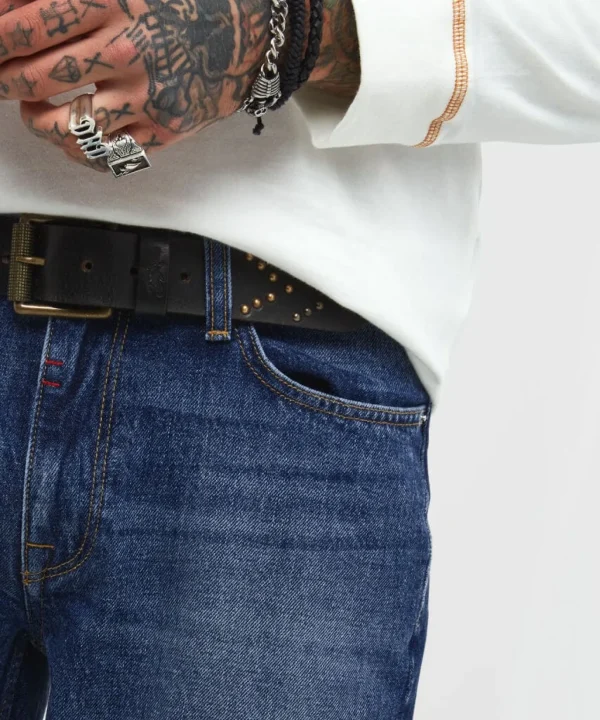 Straight Leg Jeans | Jeans & Trousers | Denim Styles | Top Picks | Men,s | Men,s Joe Browns Stylish Straight Jeans Mid Blue