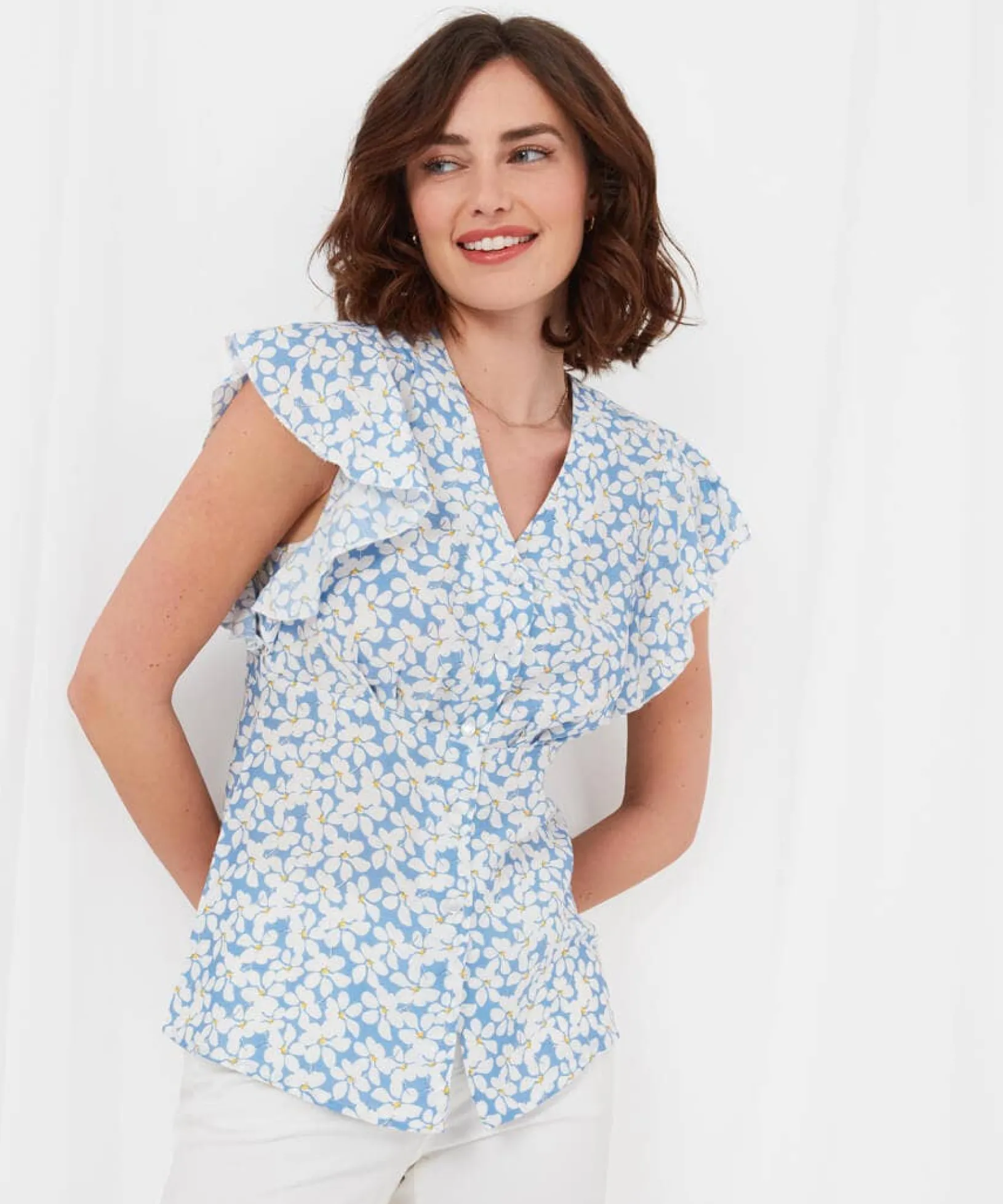 summer_days_blouse_0.webp Sale Tops, Tunics & Blouses | Women's Joe Browns Summer Days Blouse Blue