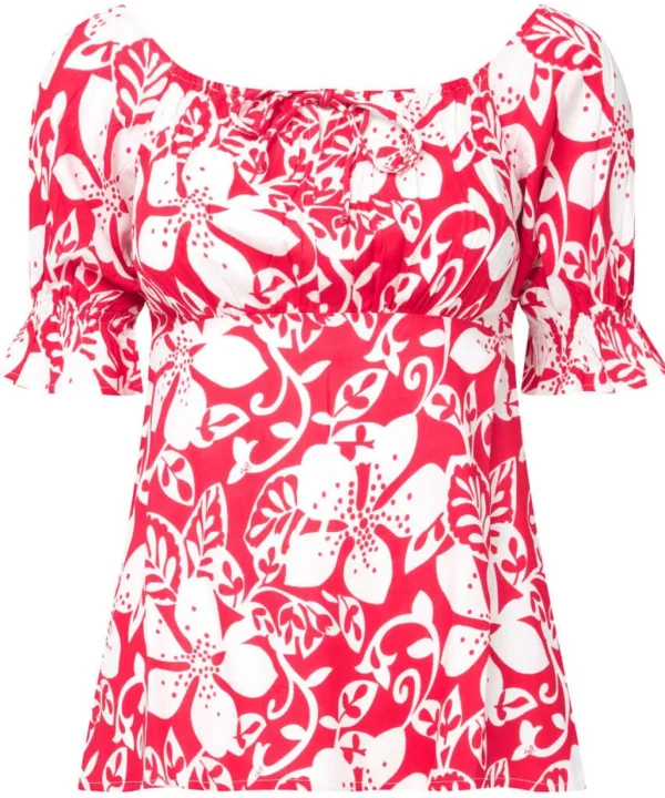 Sale Tops, Tunics & Blouses | Women's Joe Browns Sun Is Shining Printed Top Red