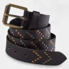 Men's Tailoring | Accessories | Top Picks | Men，s Joe Browns Super Studded Leather Belt Black