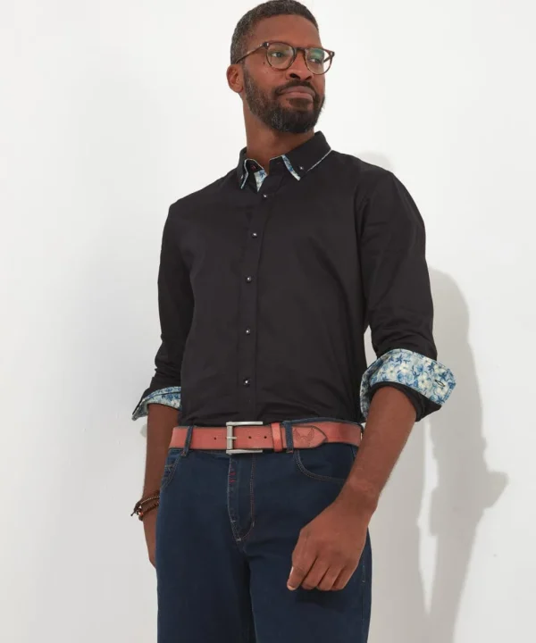 Shop Men's Collection | Work Shirts | Men's Partywear | Shirts | Top Picks | Top Picks | Top Picks | Men,s Joe Browns Superb Double Collar Shirt Black