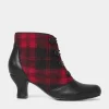 Ankle Boots | Boots & Shoes | Sale Boots & Shoes | Top Picks | Women's | Women's Joe Browns Tell Me All Vintage Style Boots Black/Red