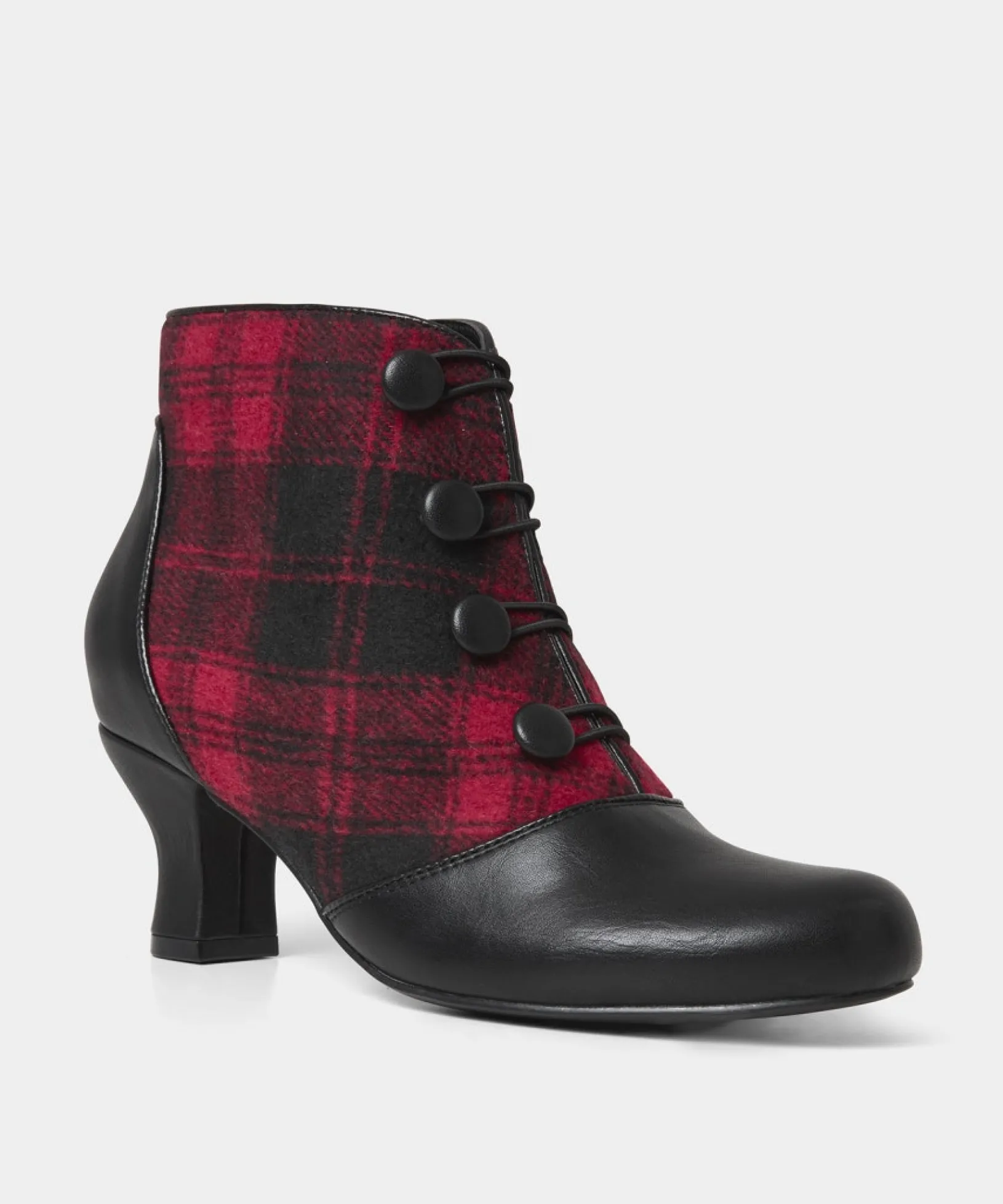 Ankle Boots | Boots & Shoes | Sale Boots & Shoes | Top Picks | Women's | Women's Joe Browns Tell Me All Vintage Style Boots Black/Red