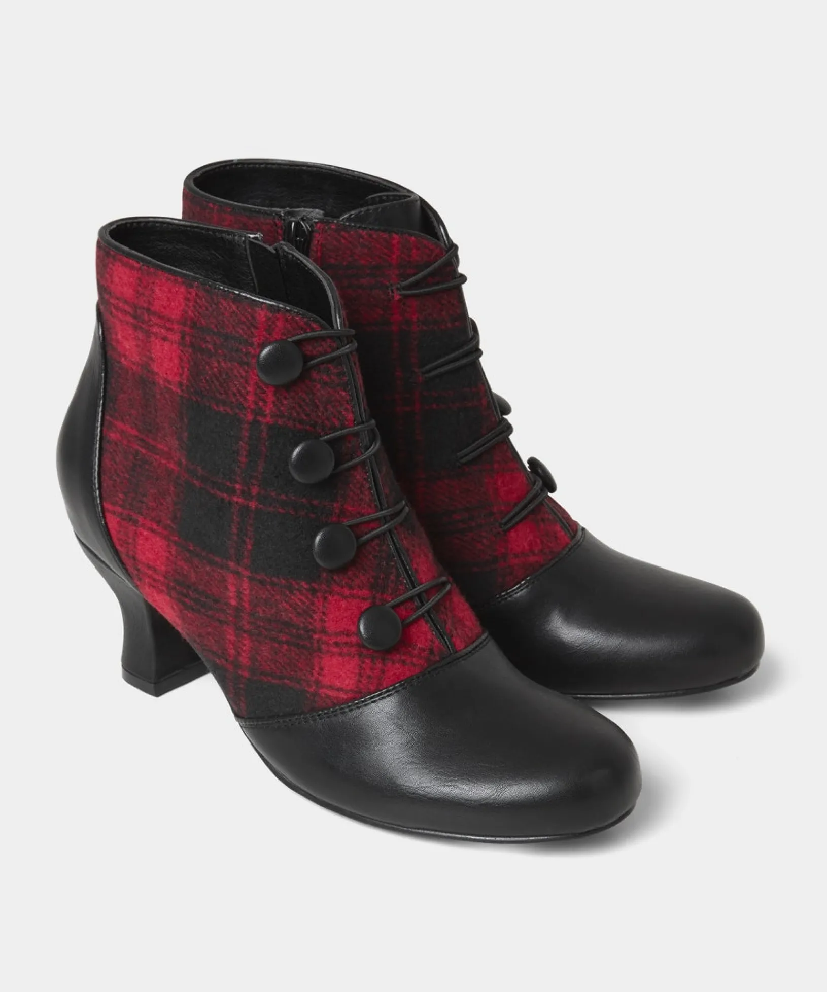 Ankle Boots | Boots & Shoes | Sale Boots & Shoes | Top Picks | Women's | Women's Joe Browns Tell Me All Vintage Style Boots Black/Red