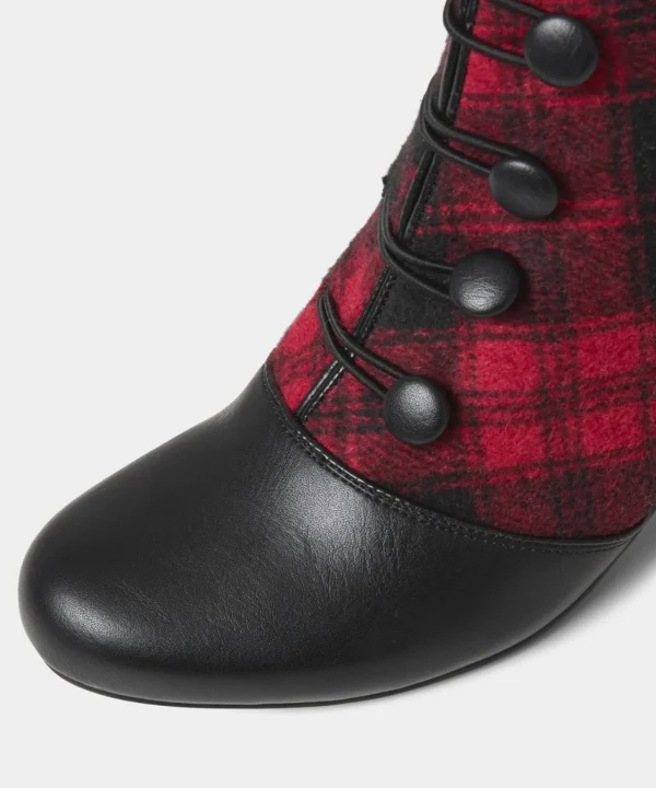 Ankle Boots | Boots & Shoes | Sale Boots & Shoes | Top Picks | Women's | Women's Joe Browns Tell Me All Vintage Style Boots Black/Red