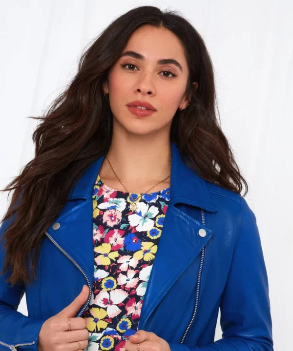 Leather Jackets & Clothing | Gifts | Coats & Jackets | Sale Leather Jackets | Sale Coats & Jacket | Women's | Women's | Women's | Women's | Women's Joe Browns The Cassie Leather Jacket Blue
