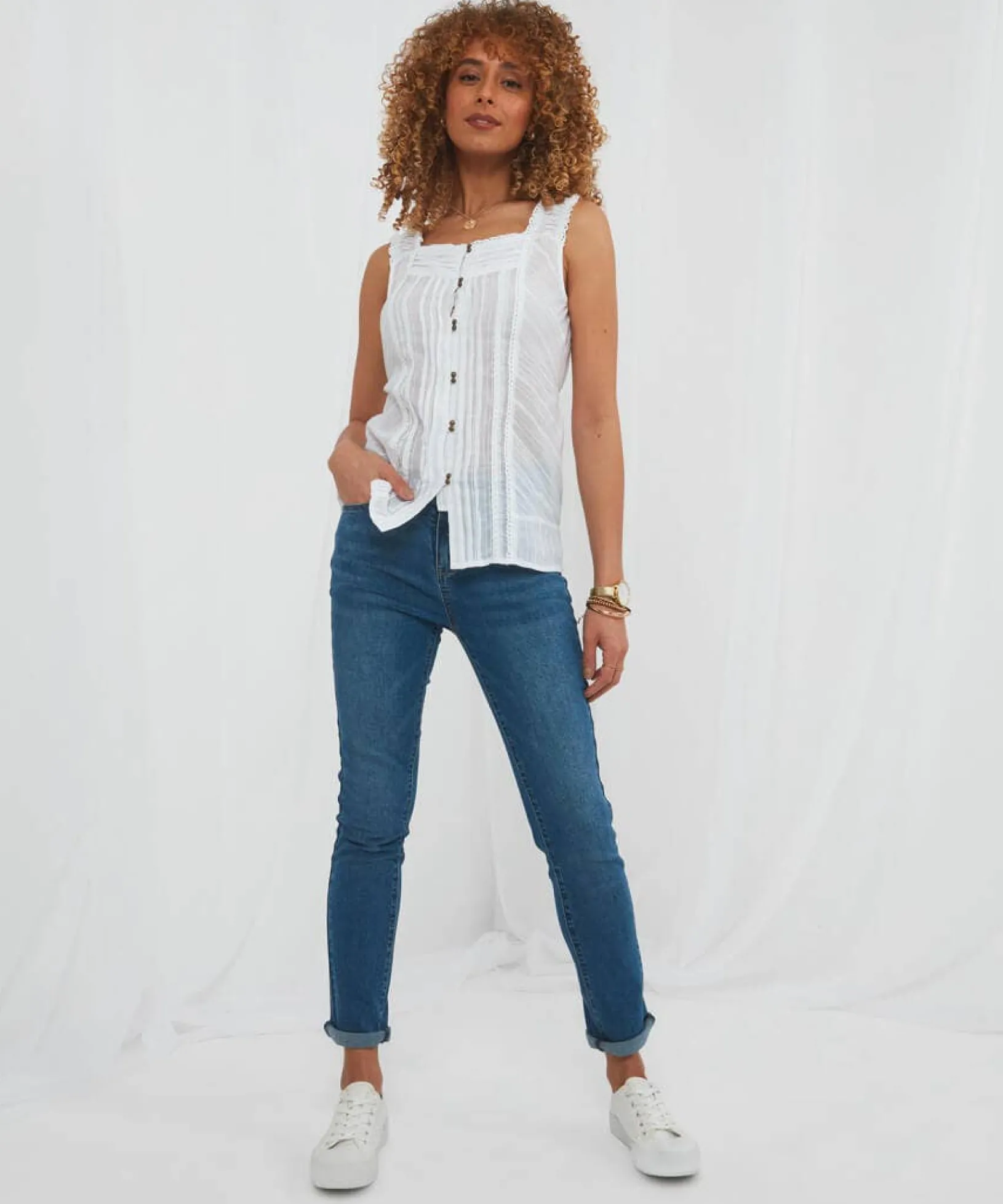 the_southern_belle_summer_0.webp Sale Tops, Tunics & Blouses | Women's Joe Browns The Southern Belle Summer Top White / Yellow