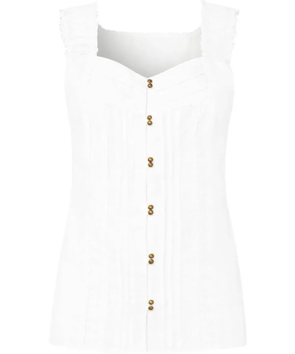 Sale Tops, Tunics & Blouses | Women's Joe Browns The Southern Belle Summer Top White / Yellow
