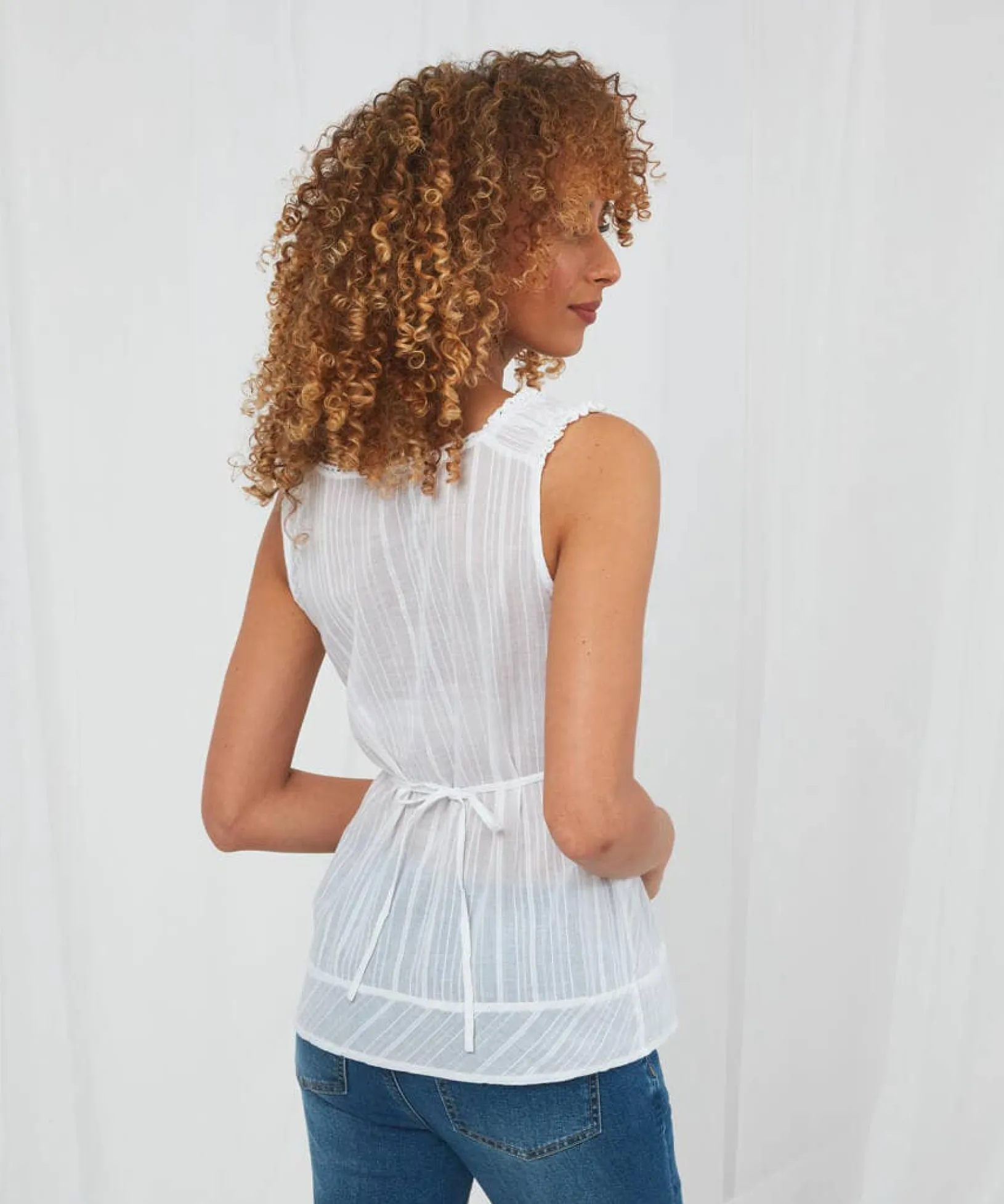 the_southern_belle_summer_3.webp Sale Tops, Tunics & Blouses | Women's Joe Browns The Southern Belle Summer Top White / Yellow
