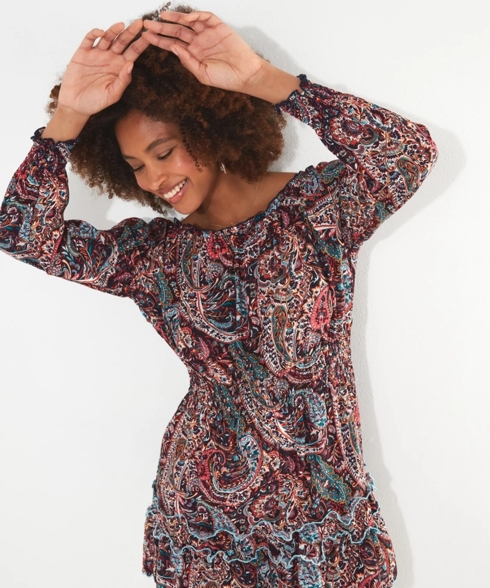 tiered_tunic_dress_0.webp Tops, Tunics & Blouses | Dresses | Sale Tops, Tunics & Blouses | Women's | Women's | Women's Joe Browns Tiered Tunic Dress Multi